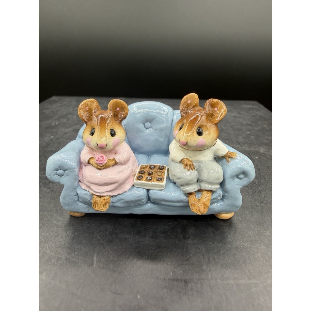 💕🐭 Wee Forest Folk 1986 "First-Date" (M-134) William Peterson Vintage Collecti
